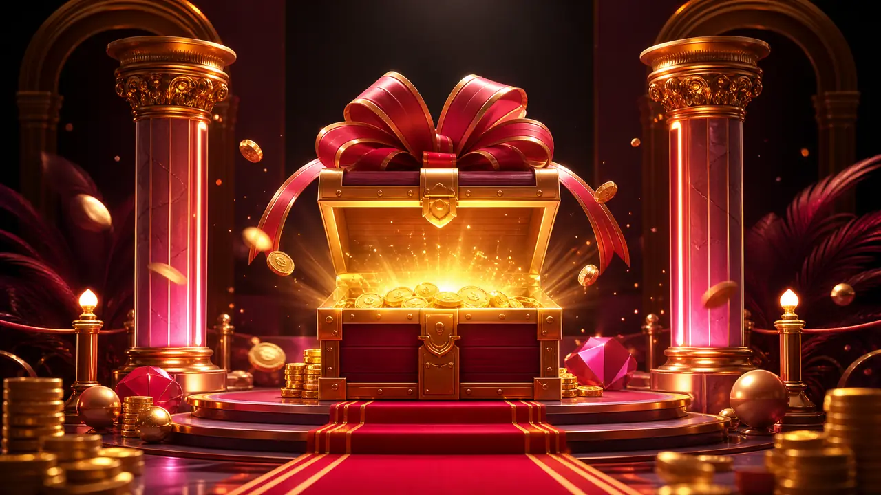 Ilustrasi peti bonus deposit pertama